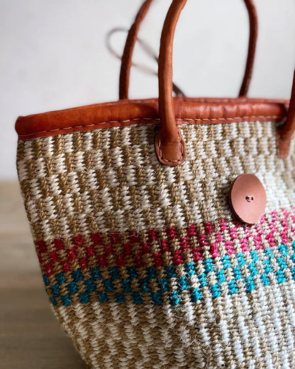 Bolso Hecho a Mano Kenia Rojo y Verde