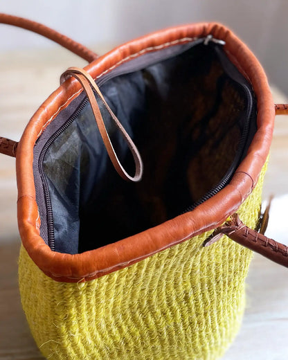 Bolso Hecho a Mano Kenia Amarillo