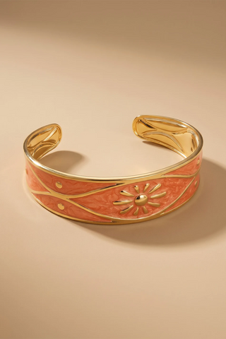 Brazalete dorado Elsa - Naranja