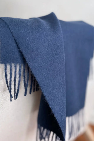 Bufanda de lana de alpaca - Azul Marino