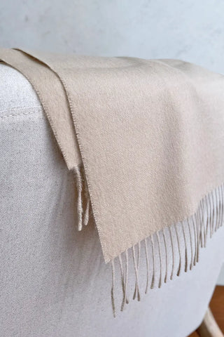Bufanda de lana de alpaca - Beige