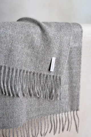 Bufanda de lana de alpaca - Gris