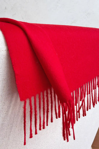 Bufanda de lana de alpaca - Rojo