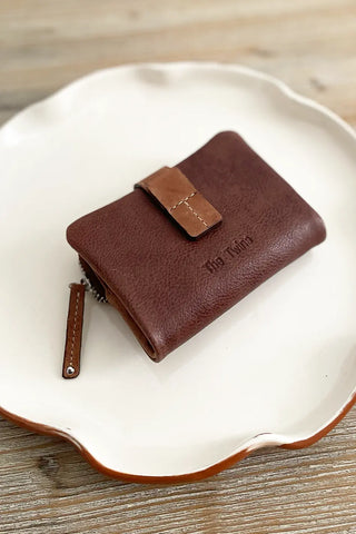 Cartera de piel Marrón