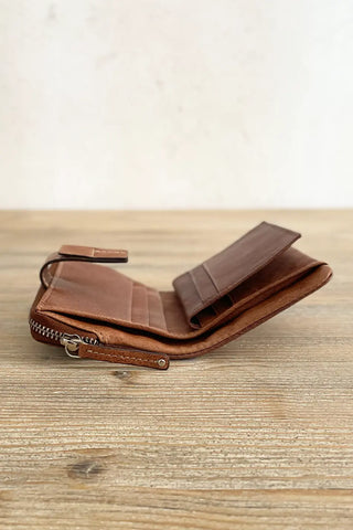 Cartera de piel Marrón