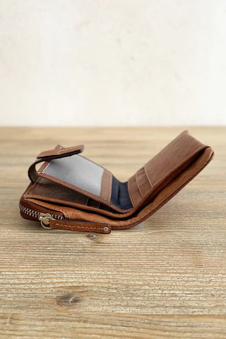 Cartera de piel Marrón
