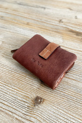 Cartera de piel Marrón