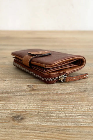 Cartera de piel Marrón
