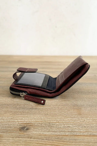 Cartera de piel Negra