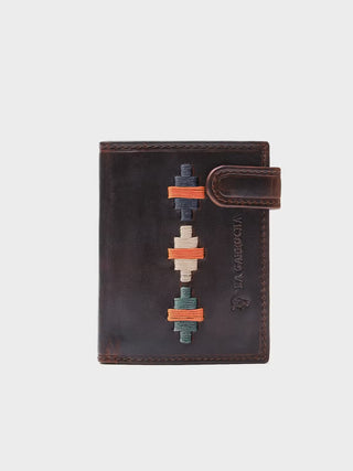 Cartera de piel étnica Caucel - Ámbar