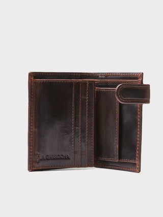Cartera de piel étnica Caucel - Taupe