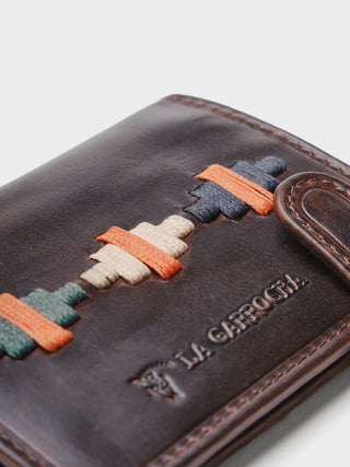 Cartera de piel étnica Caucel - Ámbar