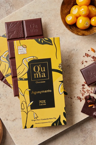 Chocolate peruano Aguaymanto 70% Cacao