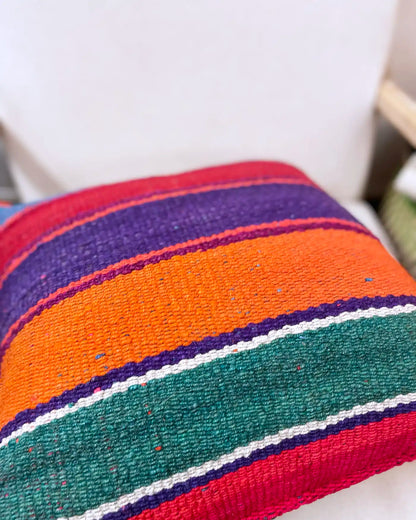 Peruvian Handmade Multicolor Striped Cushion 50x50