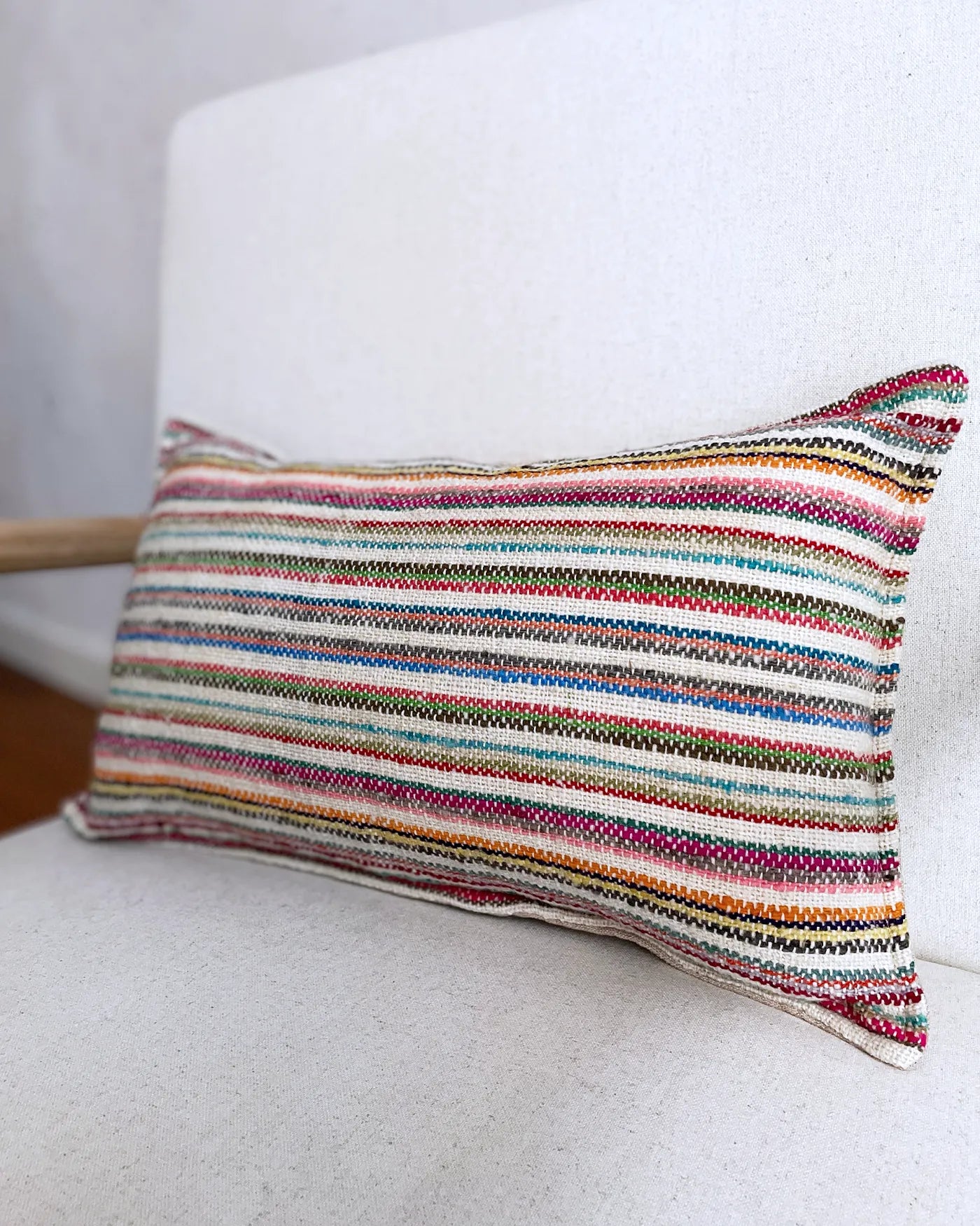 Cojín Artesanal Peruano Multicolor 30x50