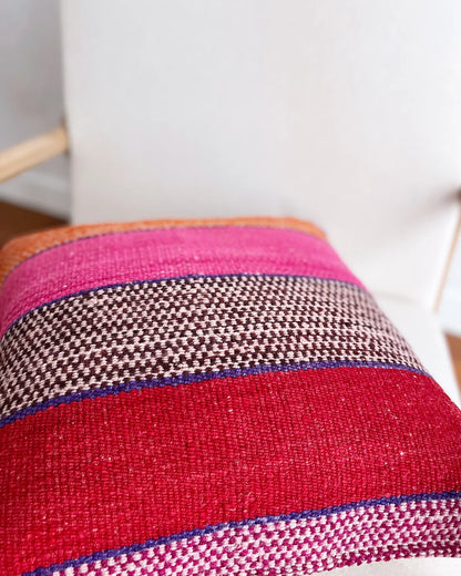 Cojín Étnico Peruano Rosa y Naranja 50x50