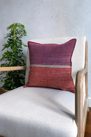Pink and Red Ethnic Handmade Cushion 50x50