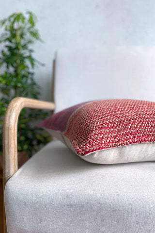 Pink and Red Ethnic Handmade Cushion 50x50