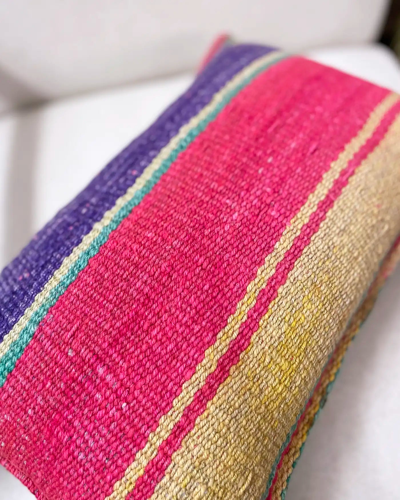 Peruvian Handmade Striped Cushion 30x50