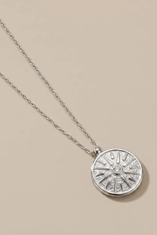 Collar plateado Estela