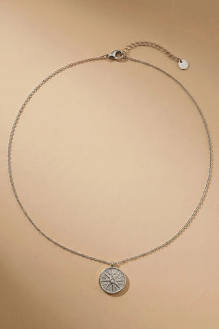 Collar plateado Estela