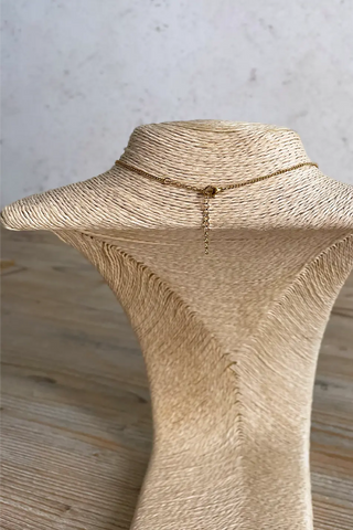 Collar artesanal de semilla de palmera