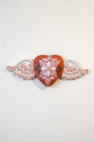 Peruvian Hand Painted Heart Caldera