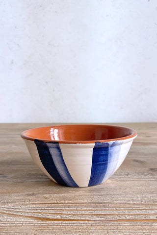 Cuenco artesanal Raya Doble - Navy