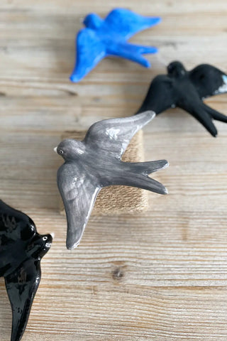 Golondrina de cerámica - Gris