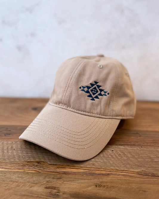 Gorra Bordada Original Ethnic Beige y Azul