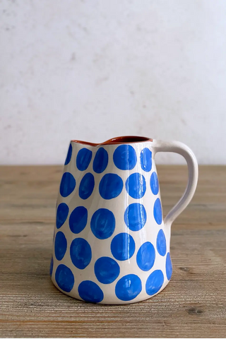 Jarra de cerámica Lunares, 0.5 L - Cielo
