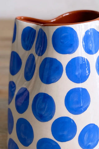 Jarra de cerámica Lunares, 0.5 L - Cielo