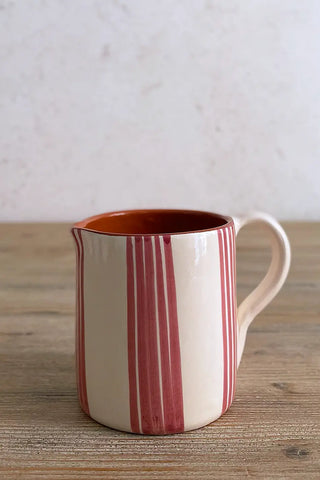 Jarra lechera Rayas, 0.5 L - Berenjena