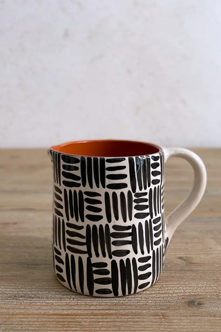 Jarra lechera Étnica, 0.5 L - Negro