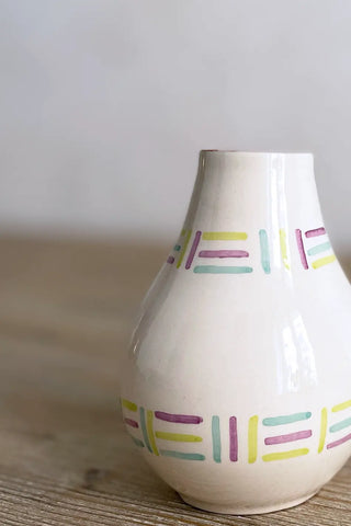 Jarroncito étnico, 12 cm - Multicolor