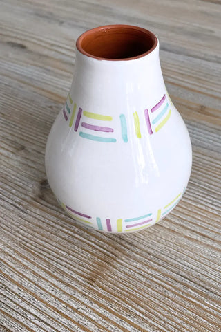 Jarroncito étnico, 12 cm - Multicolor