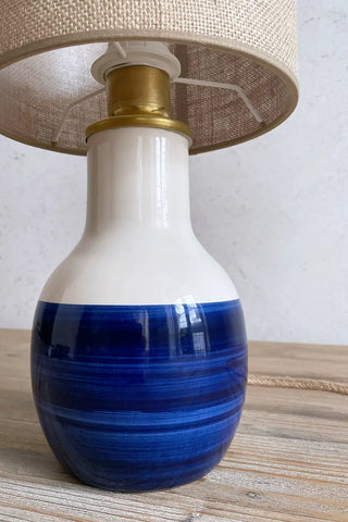 Lámpara de cerámica artesanal Contraste - Navy