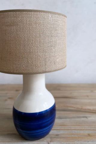 Lámpara de cerámica artesanal Contraste - Navy