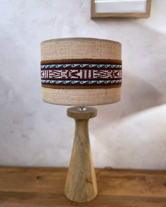 Ethnic Lamp with Handcrafted Fabric