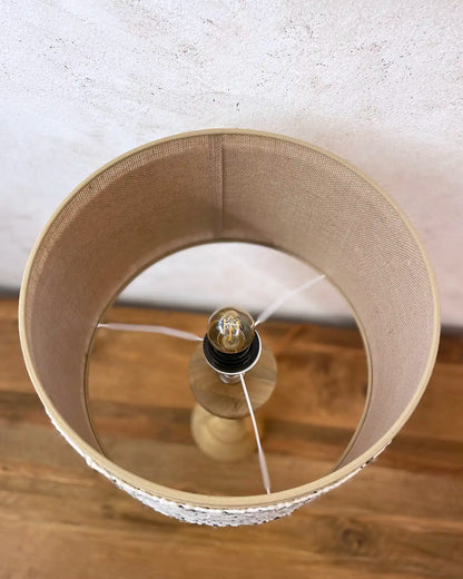 Handcrafted Lamp with African Fabric