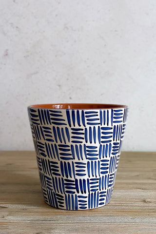 Macetero artesanal Étnico - Navy