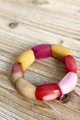 Pulsera de semillas de palmera