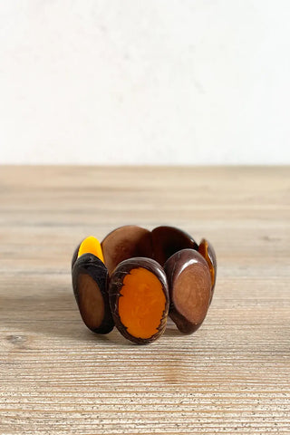 Pulsera de semillas de palmera