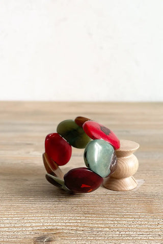 Pulsera de semillas de palmera