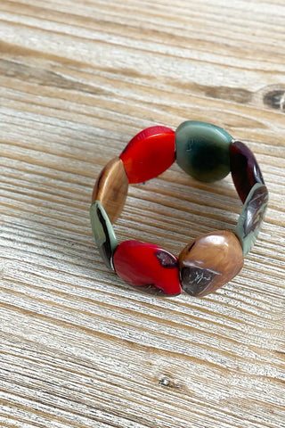 Pulsera de semillas de palmera