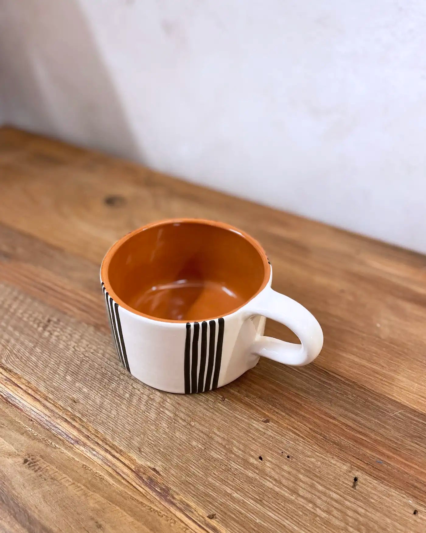 Large Handmade Mug with Purple Square