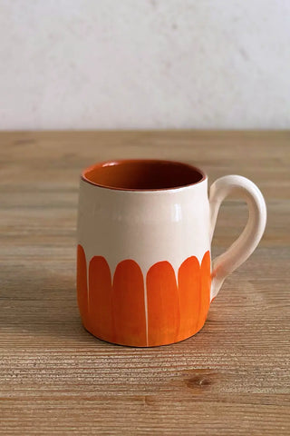 Taza artesanal mediana Dedos, colores diferentes