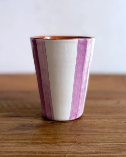 Set de Vasos de Cerámica Artesanal Lila, 4 uds.