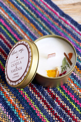 Vela grande aromática Canela y Naranja