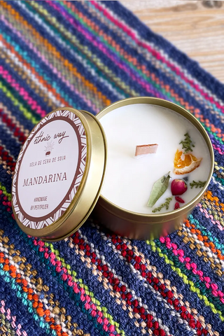 Vela grande aromática Mandarina